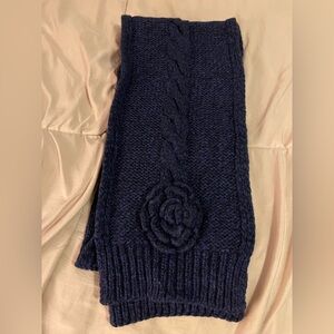 Falke Dark Blue Knit Scarf